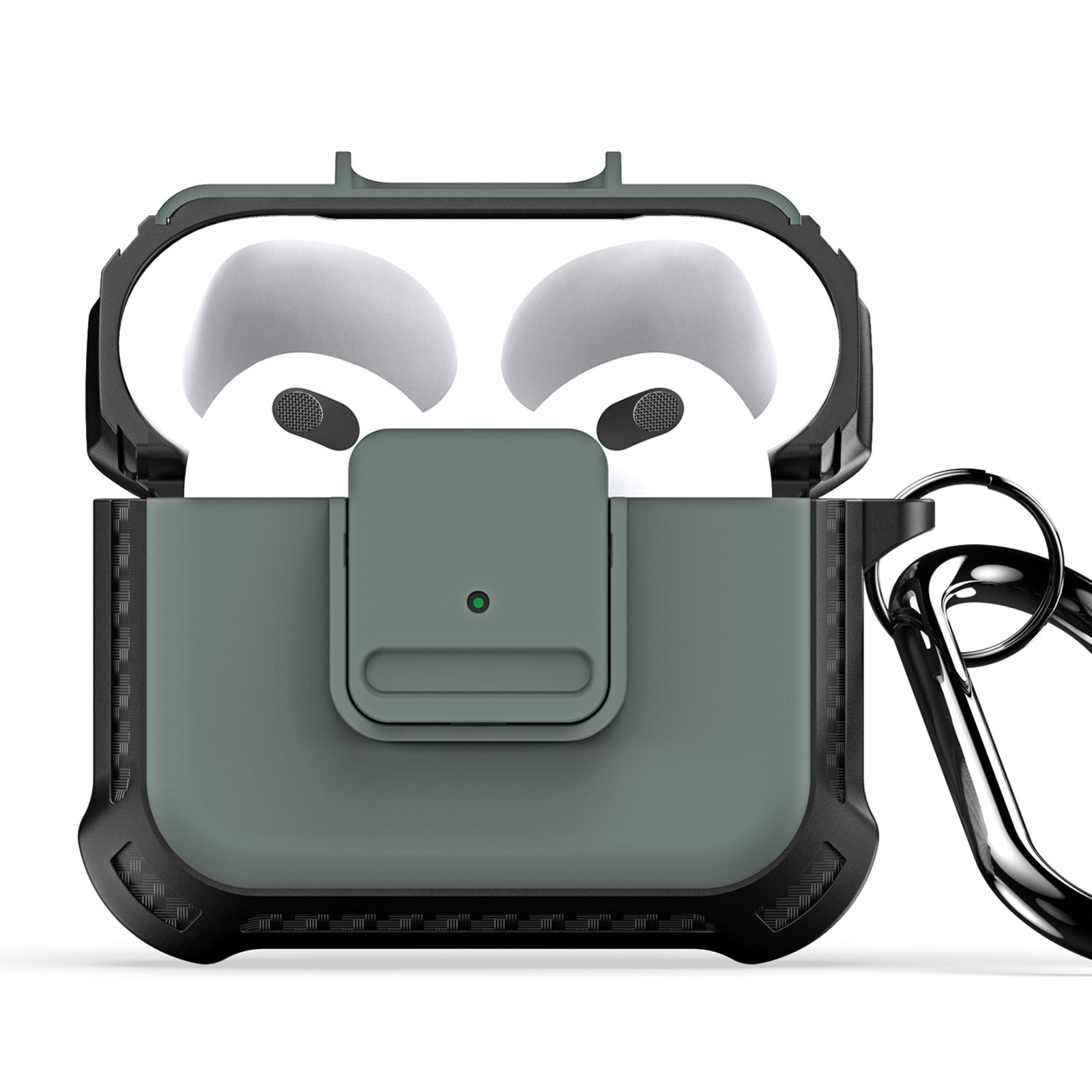 DUX DUCIS PECG Series for Apple AirPods 3 Protective Carrying Case Earbuds Cover with Keychain DUX DUCIS PECG Series for Apple AirPods 3 Protective Carrying Case Earbuds Cover with Keychain